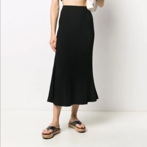 NWT Black Velvet Long Skirt